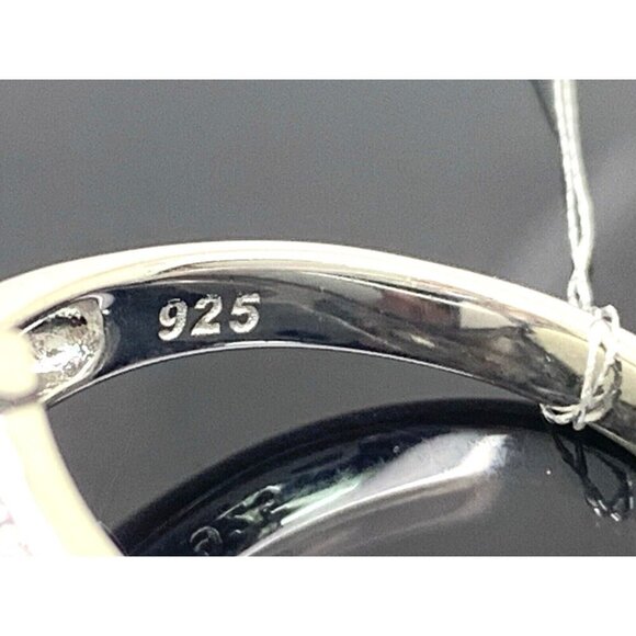 Suzy Levian Sterling Silver Marquise White Cubic Zirconia Engagement Ring SZ 8.5 - Picture 11 of 16